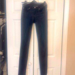 HELMUT LANG Dark Navy Long Skinny Jeans